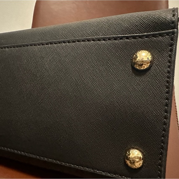 Michael Kors Black Staffiano Leather Tote - Picture 7 of 7